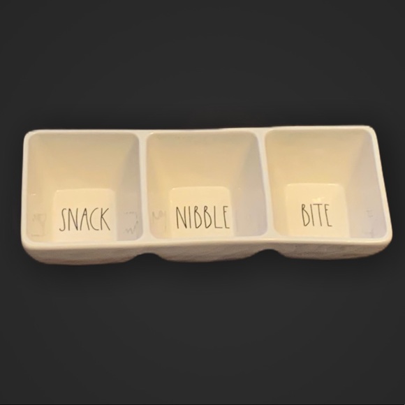 Rae Dunn Other - Rae Dunn “Snack, Nibble, Bite” Dish